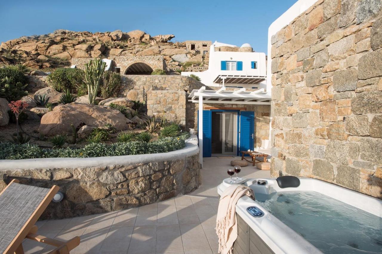 Gorgeous Studio In Cycladic Architecture Overlooking The Aegean Apartamento Houlakia  Exterior foto