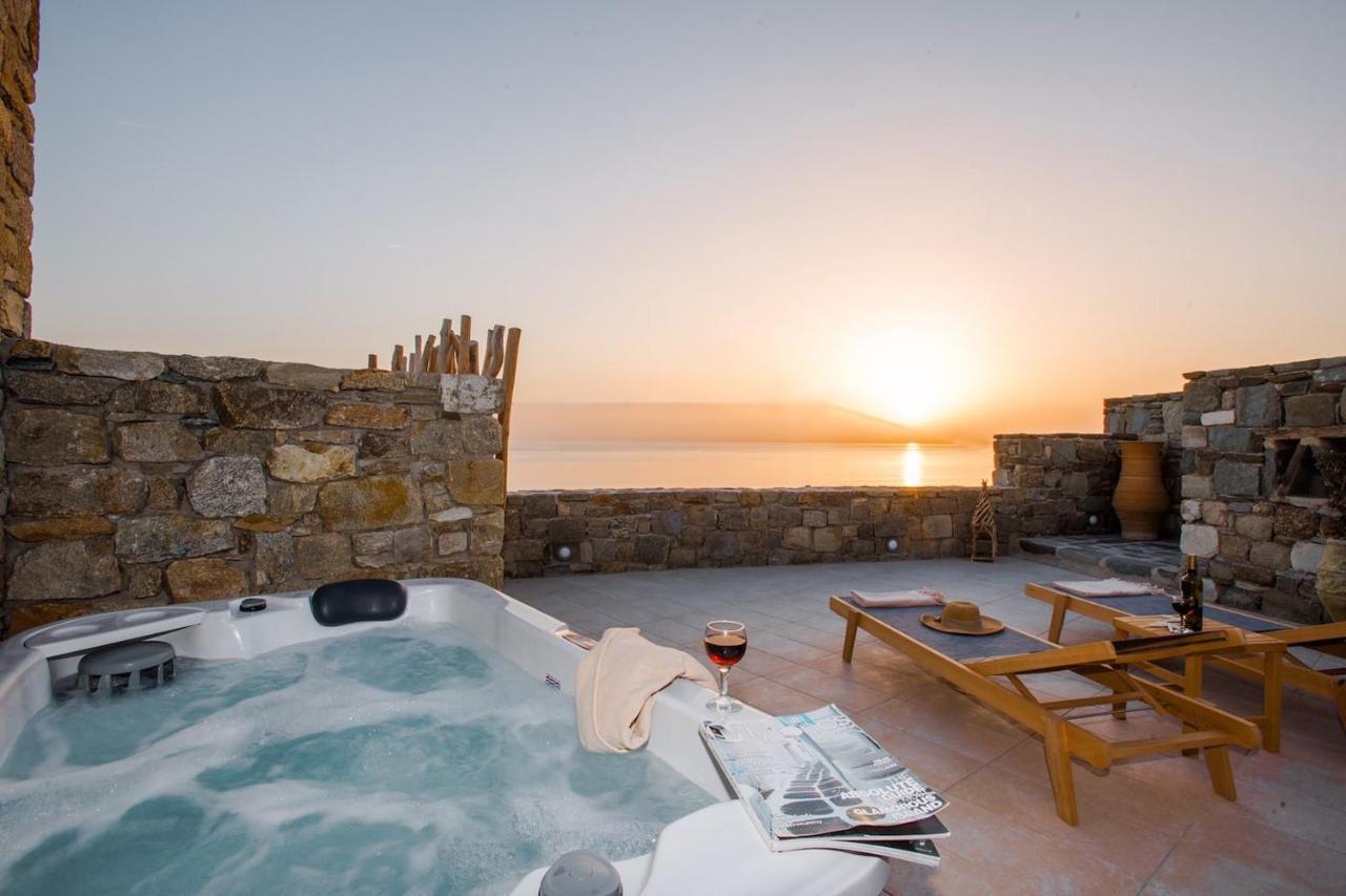 Gorgeous Studio In Cycladic Architecture Overlooking The Aegean Apartamento Houlakia  Exterior foto