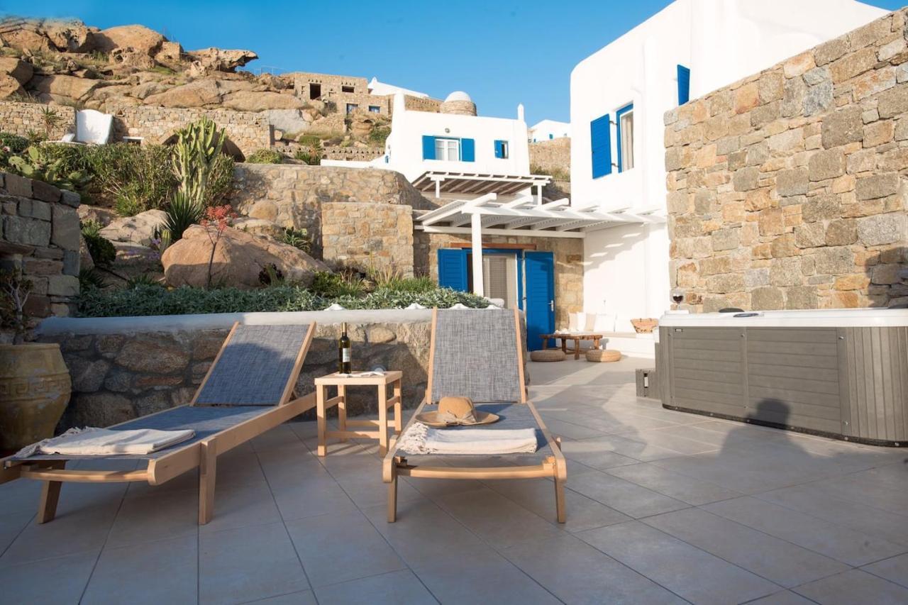 Gorgeous Studio In Cycladic Architecture Overlooking The Aegean Apartamento Houlakia  Exterior foto
