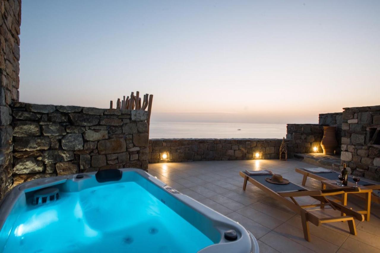 Gorgeous Studio In Cycladic Architecture Overlooking The Aegean Apartamento Houlakia  Exterior foto
